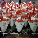 Newsprint Chip n' Dip Cardboard Cones